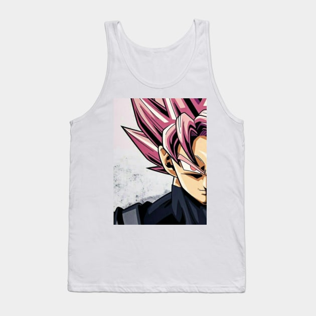 Goku Black Rose Tank Top by phxaz